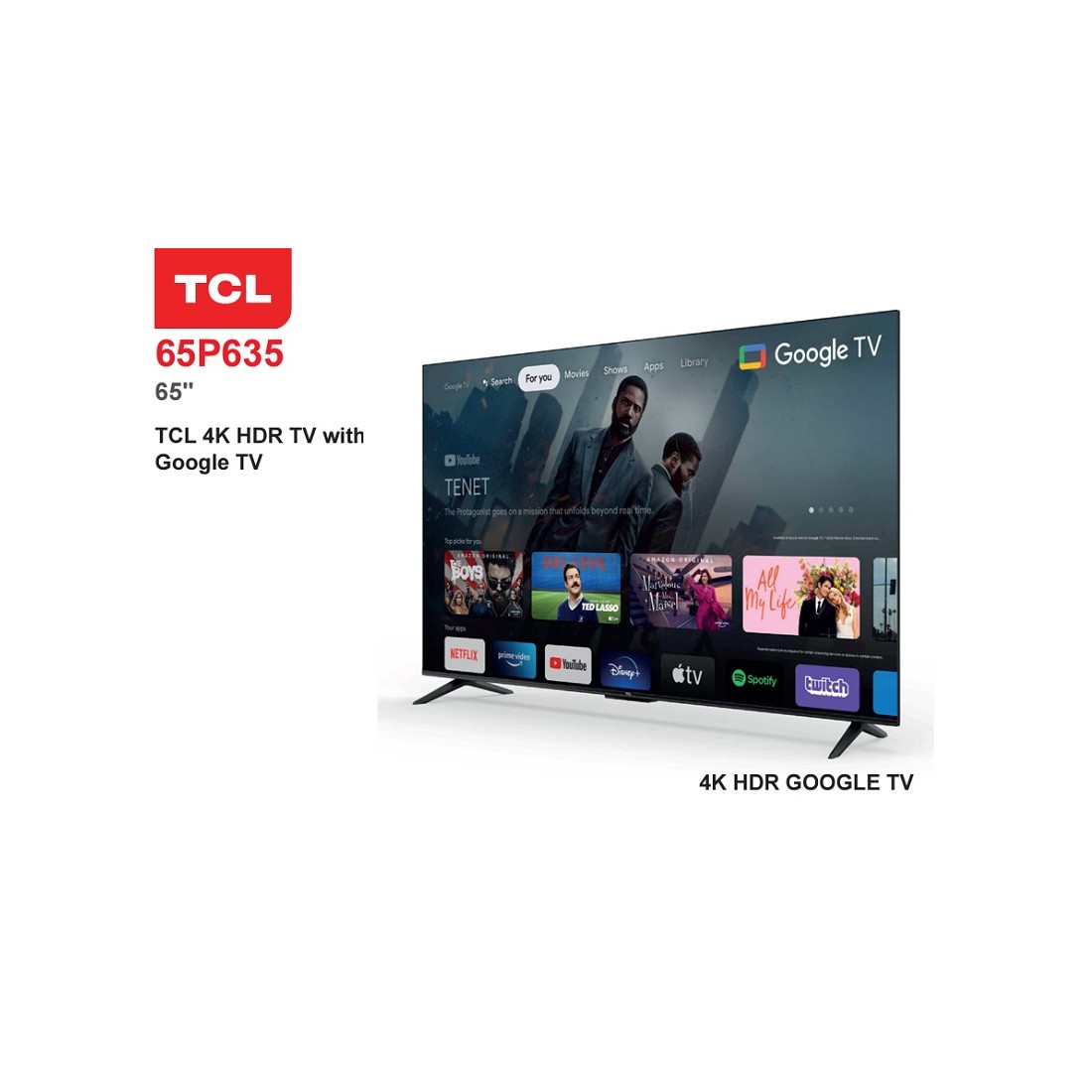 Televisores de 55 a 65 pulgadas - TCL TCL 65P631 Televisor Smart